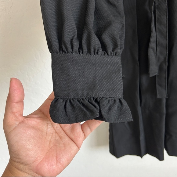 Gothic Lolita Cosplay Dress Small Mini Pleated Ribbons Ruffles Japan Black - Picture 6 of 12